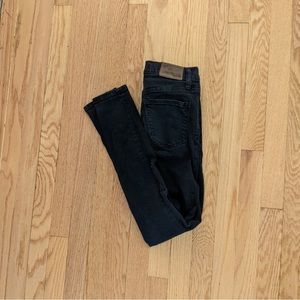 Madewell Road Tripper Black Denim Jeans Size 25